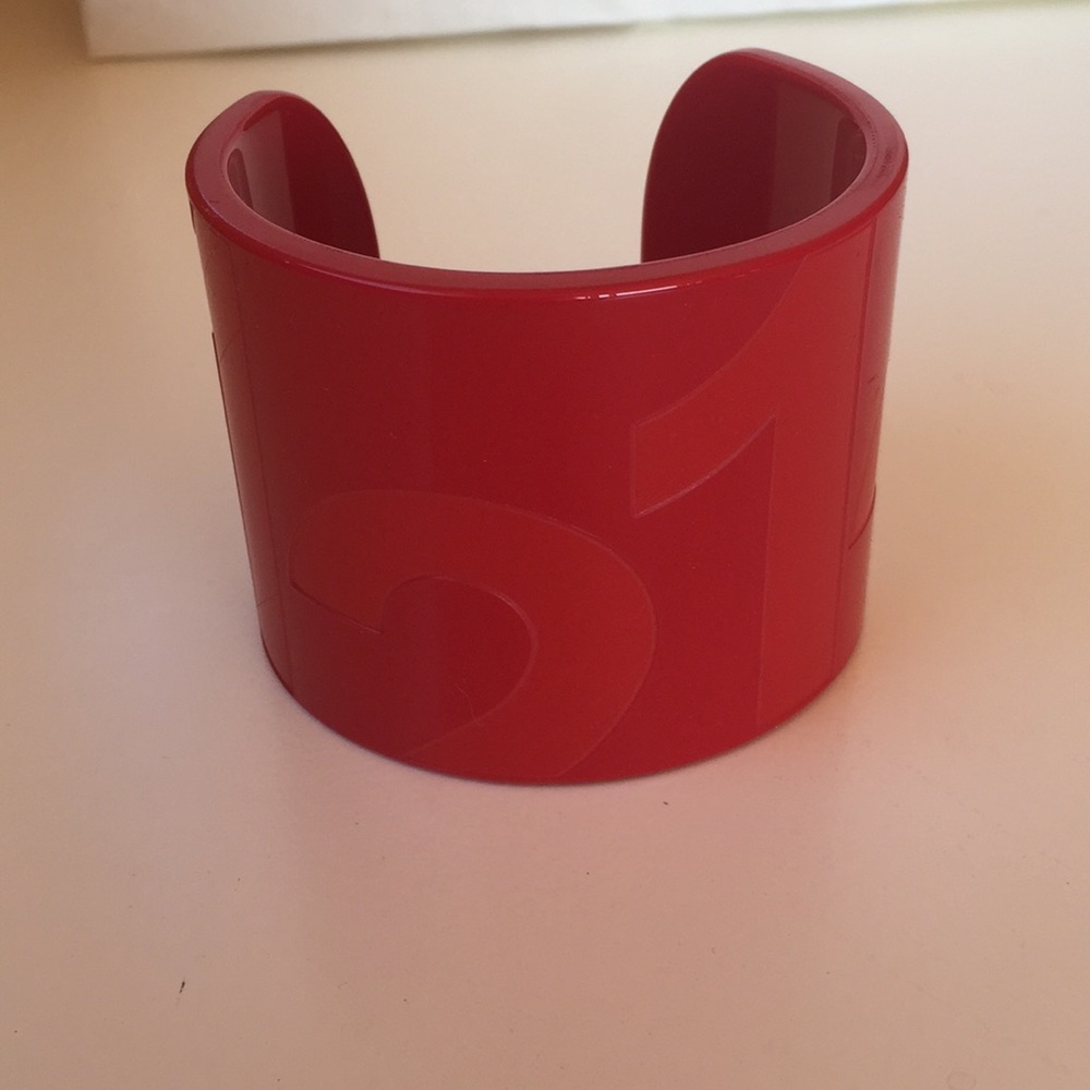 Lacoste large thick bold cuff style bracelet